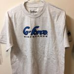 White G-Force T-Shirt, Blue Logo
